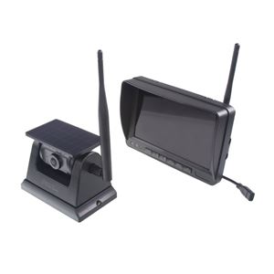 Obrázek z SET bezdrátový digitální kamerový systém s monitorem 7" AHD, aku + solár kamera, DVR 
