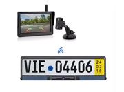 Obrázek SET bezdrátový digitální kamerový systém s kamerou v SPZ se solárním napájením a monitorem 5"