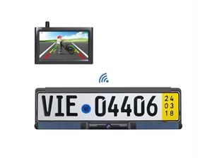 Obrázek z SET bezdrátový digitální kamerový systém s kamerou v SPZ se solárním napájením a monitorem 4,3" 