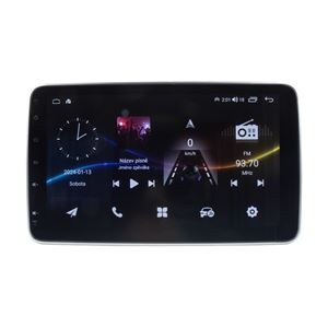 Obrázek z 1DIN autorádio s 10" LCD, OS Android, WI-FI, GPS, CarPlay, Bluetooth, 2x USB, 4G 