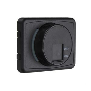 Obrázek z USB QC3.0 + USB-C zásuvka 12/24V, montáž na povrch 