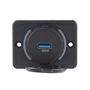 Obrázek z 1x USB QC3.0 zásuvka 12/24V, montáž na povrch 