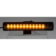 Obrázek Gumové výstražné LED světlo vnější, oranžové, 12V, 150mm