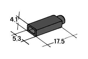 Obrázek z Kryt dutinky 2,8mm černý 