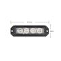 Obrázek z PREDATOR 4x3W LED, 12-24V, modrý, ECE R10 