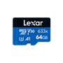 Obrázek z Lexar High-Performance 633x microSDXC 64 GB 
