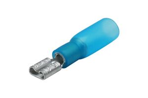 Obrázek z Poloizolovany konektor 4,8mm se smrst. trubici 
