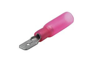 Obrázek z Poloizolovany konektor 4,8mm se smrst. trubici 
