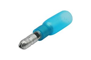 Obrázek z Izolovany konektor 4mm se smrst. trubici 