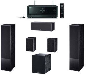 Obrázek z Magnat Monitor S70+S12C+S10B+Alpha RS8 / černá + Yamaha RX-V4A 