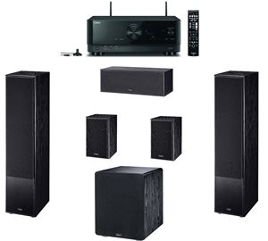 Obrázek z Magnat Monitor S70+S12C+S10B+Alpha RS12 / černá + Yamaha RX-V4A 