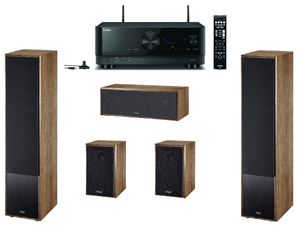 Obrázek z Magnat Monitor S70+S12C+S10B / walnut + Yamaha RX-V4A 