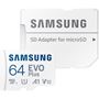 Obrázek z Paměťová karta MicroSDXC 64GB 160M + adaptér, SAMSUNG EVO Plus 