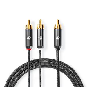 Obrázek z Nedis (HQ) vysoce kvalitní kabel 1xRCA - 2xRCA (pro Subwoofer) 3m 
