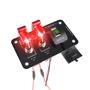 Obrázek z Panel s 2x spínačem + 2x USB + voltmetr 
