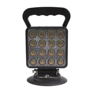 Obrázek z LED světlo hranaté, bílé/oranžové, 16x3W/16x1W, magnet, ECE R10 