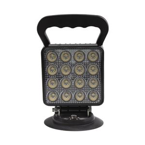 Obrázek z LED světlo hranaté, bílé, 16x3W, magnet, ECE R10 