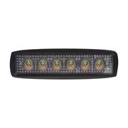 Obrázek LED světlo obdélníkové, bílé/oranžové, 6x3W/6x1W, 160mm, ECE R10