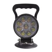 Obrázek LED světlo kulaté, bílé/oranžové, 9x3W/9x1W, ø114mm, magnet, ECE R10