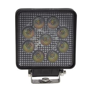 Obrázek z LED světlo hranaté, bílé/oranžové, 9x3W/9x1W, 117x117mm, ECE R10 