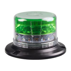 Obrázek z LED maják, 12-24V, 24xLED zelený/oranžový, magnet 