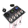 Obrázek z Panel s 5x spínači + 2x USB/Voltmetr a CL zásuvka, 12/24V 
