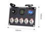 Obrázek z Panel s 5x spínači + 2x USB/Voltmetr a CL zásuvka, 12/24V 