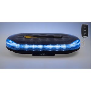 Obrázek z AKU LED rampa modrá, 48xLED, magnet, 328mm, ECE R65 R10 