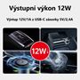 Obrázek z Redukce s měničem napětí USB-C/CL zásuvka - 5V/12V, 1A 
