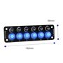 Obrázek z Panel s 6x spínači + 6x pojistky, 12/24V 