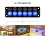 Obrázek z Panel s 6x spínači + 6x pojistky, 12/24V 
