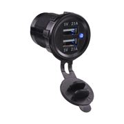 Obrázek 2x USB zásuvka, 12/24V, 2 x 2,1A