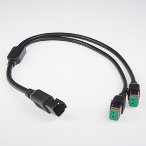 Obrázek z Rozdvojka DT konektoru, 1x vstup DT, 2x výstup DT, 40cm 