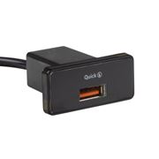 Obrázek USB nabíječka QC3.0 do panelu. 12/24V