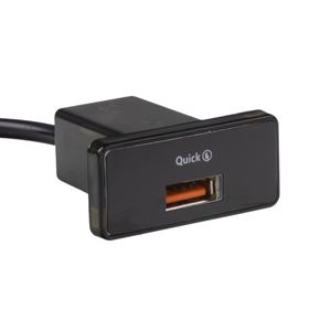 Obrázek z USB nabíječka QC3.0 do panelu. 12/24V 