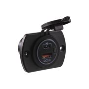 Obrázek 2x USB zásuvka v panelu USB QC3.0 + USB-C