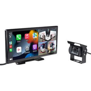 Obrázek z Set monitor 10,36" 4x 4PIN s Apple CarPlay, Android auto, Bluetooth, DVR, BSD, + kamera + 15m kabel 