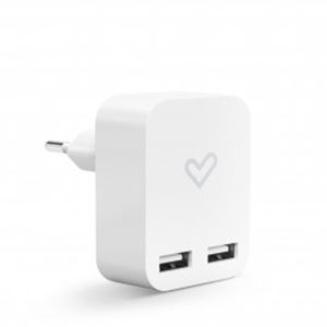 Obrázek z Energy Sistem Home Charger 2.4A Dual USB White Universal Charger with 2 USB ports 