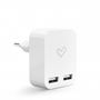 Obrázek z Energy Sistem Home Charger 2.4A Dual USB White Universal Charger with 2 USB ports 