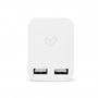 Obrázek z Energy Sistem Home Charger 2.4A Dual USB White Universal Charger with 2 USB ports 