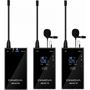 Obrázek z CKMOVA UM100 Kit2 Ultracompact 3.5mm Output UHF Dual-Channel Wireless Mic 
