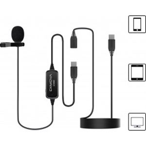 Obrázek z CKMOVA LCM6C lavalier microphone USB-C 