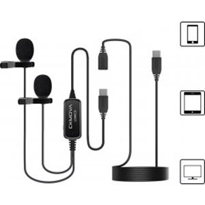 Obrázek z CKMOVA LCM6CD lavalier microphone USB-C 