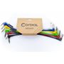 Obrázek z Cordial EI Pack 2 patch cable pack, jack 6,3 mm mono 90° / jack 6,3 mm mono 90°, 0,3 m 