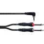 Obrázek z Cordial EY 1.5 WRPP 1x jack 3,5 mm 90° stereo / 2x jack 6,3 mm mono, 1,5 m 