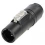 Obrázek z Neutrik NAC3MX-W-TOP-L locking male cable connector 