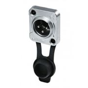 Obrázek REAN RRX3M-Z-000-1 XLR panelový konektor - IP65