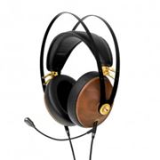 Obrázek MEZE AUDIO 99 Classics, hifi sluchátka s mikrofonem Boom Mic, ořech zlatá