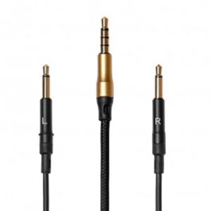Obrázek z MEZE AUDIO kabel mono 3.5mm-3.5mm s mikrofonem, 1.2m, B/G 