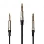 Obrázek z MEZE AUDIO kabel mono 3.5mm-3.5mm s mikrofonem, 1.2m, B/S 